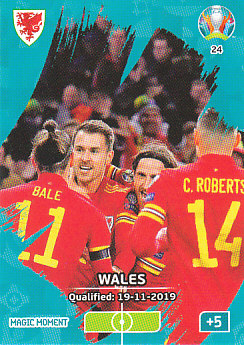 Wales Qualified Wales Panini UEFA EURO 2020 CORE - Magic Moment #024
